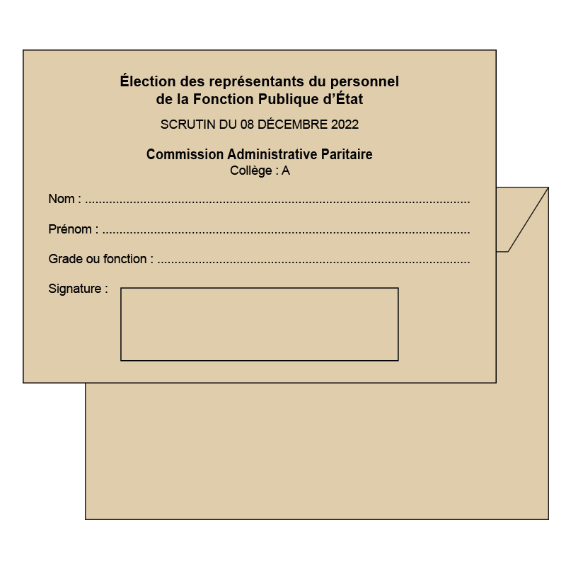 ENVELOPPES C4 - URGENT ELECTIONS PROFESSIONNELLES - SANS ADRESSE