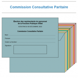 Enveloppes émargement Commission Consultative Paritaire