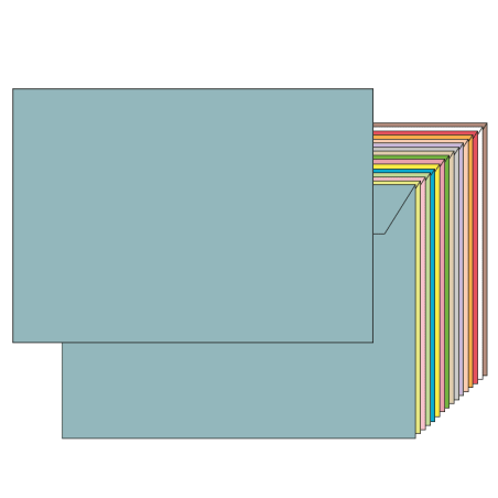 Enveloppes Administratives Bleu-clair 114x162 fermeture par bande adhésive sans impression