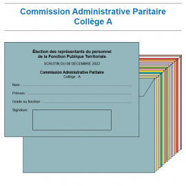 Enveloppes d'émargement FPT - Commission administrative paritaire locale