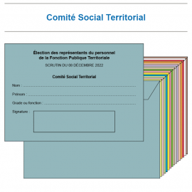 Enveloppes d'émargement FPT - Comités sociaux territoriaux