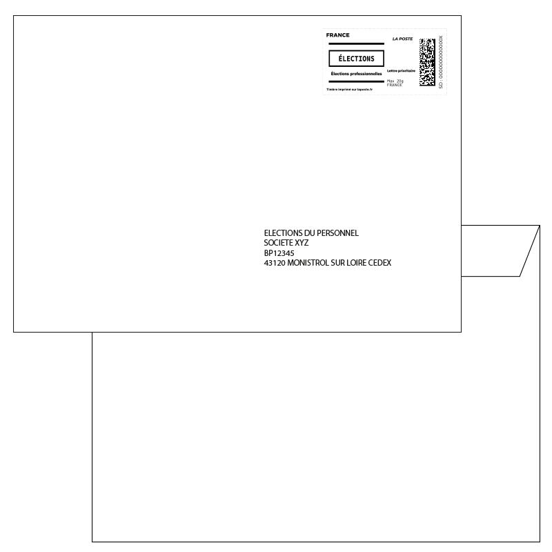 Enveloppe pré-affranchie 162x229 C5