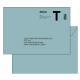 Enveloppes administrative lettre T impression recto lot de 50 env