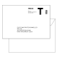 Enveloppes administrative lettre T impression recto lot de 50 env