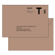 Enveloppes administrative lettre T impression recto lot de 50 env