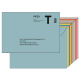 Enveloppes administrative lettre T impression recto lot de 50 env