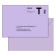 Enveloppes administrative lettre T impression recto lot de 50 env