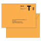 Enveloppes administrative lettre T impression recto lot de 50 env