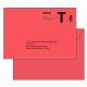 Enveloppes administrative lettre T impression recto lot de 50 env