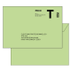 Enveloppes administrative lettre T impression recto lot de 50 env