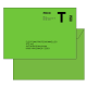 Enveloppes administrative lettre T impression recto lot de 50 env