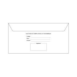 Enveloppe pré-affranchie 110x220 DL