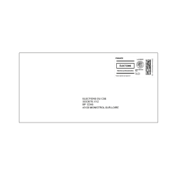 Enveloppe pré-affranchie 110x220 DL