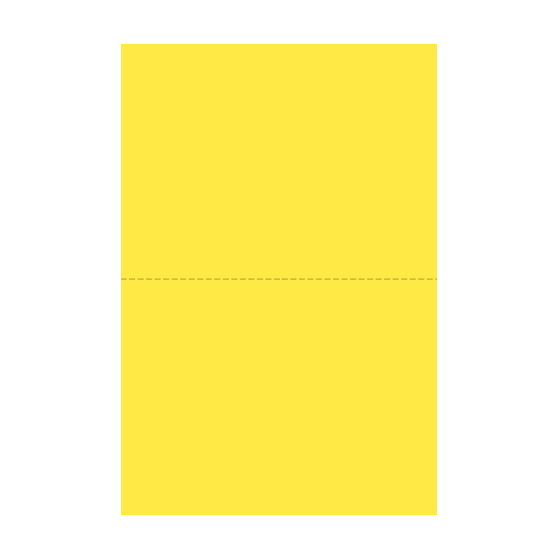 Bulletins de vote A5 - Jaune vif