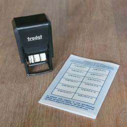 Tampon dateur "A VOTÉ"