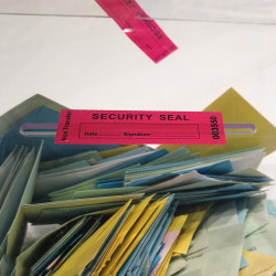 Etiquettes de scellé anti-fraude pour élection