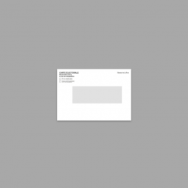 Enveloppe pour carte électorale B6R à fenêtre 40x125