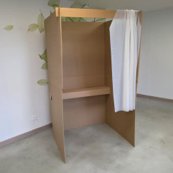 Isoloir de vote carton PMR