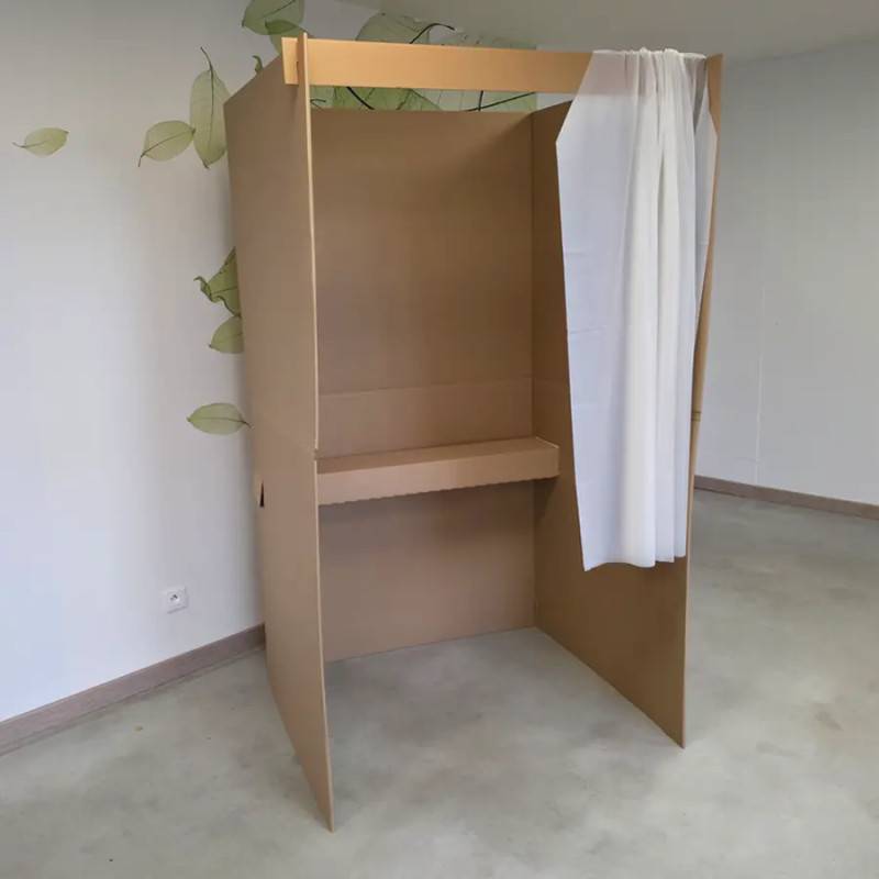 Isoloir de vote carton PMR