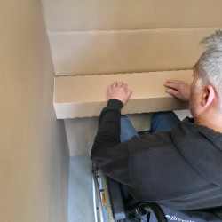 Tablette isoloir de vote carton PMR