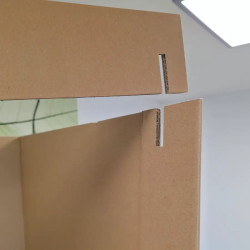 Fixation tringle isoloir de vote carton PMR