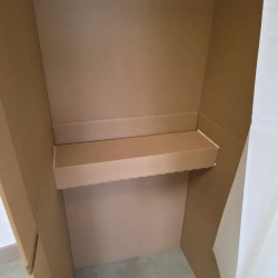 Tablette isoloir de vote carton