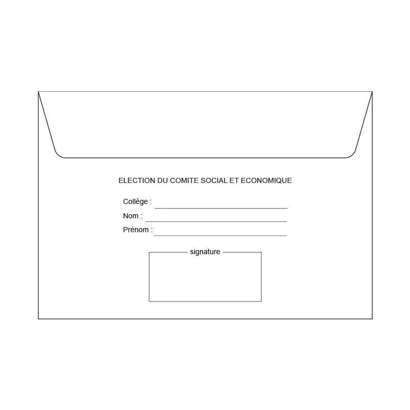 Enveloppes d'émargement - EB6S
