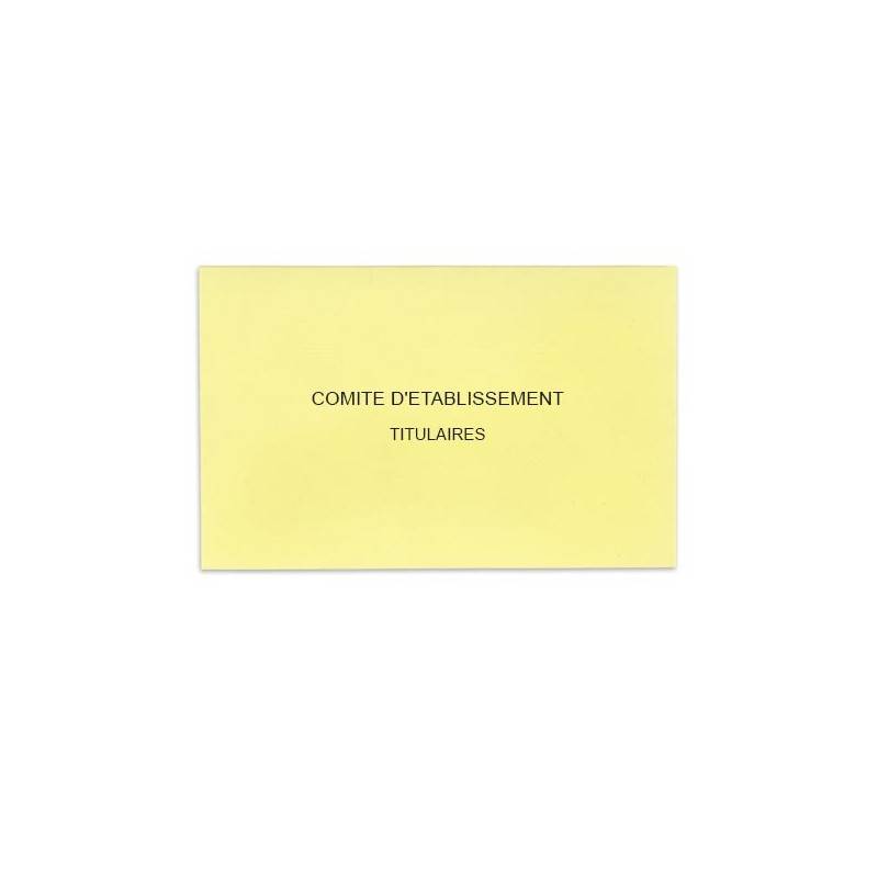 Comité d'Etablissement Jaune Clair