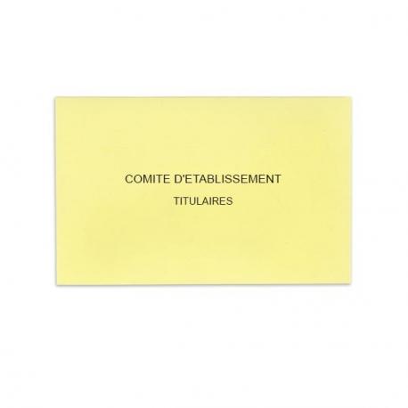 Comité d'Etablissement Jaune Clair