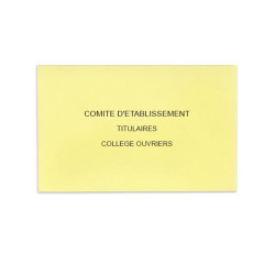 Comité d'Etablissement Jaune Clair
