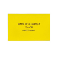 Comité d'Etablissement Jaune Vif