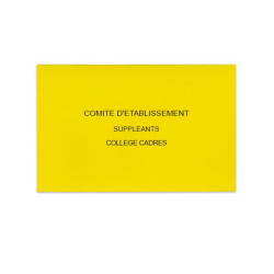 Comité d'Etablissement Jaune Vif