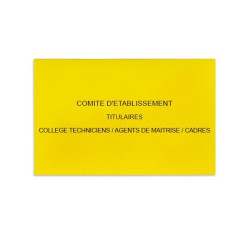 Comité d'Etablissement Jaune Vif