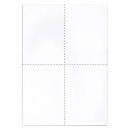 Bulletins de vote A6 - Blanc