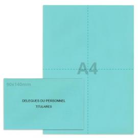 Kit élection délégués du personnel bleu clair (50 env + 50 feuilles A4)