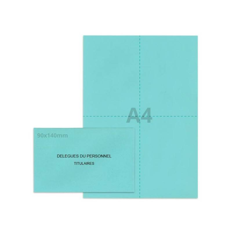 Kit élection délégués du personnel bleu clair