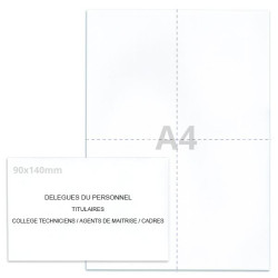 Kit élection délégués du personnel blanc