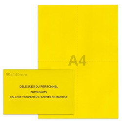 Kit élection délégués du personnel jaune vif