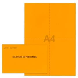 Kit élection délégués du personnel orange (50 env + 50 feuilles A4)
