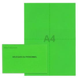 Kit élection délégués du personnel vert vif (50 env + 50 feuilles A4)
