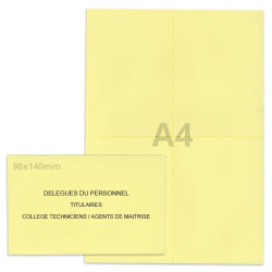 Kit délégués du personnel jaune clair