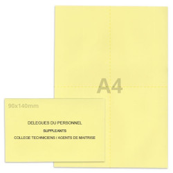 Kit délégués du personnel jaune clair