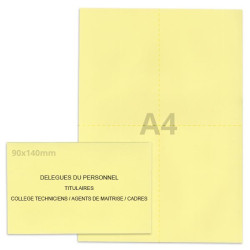 Kit délégués du personnel jaune clair