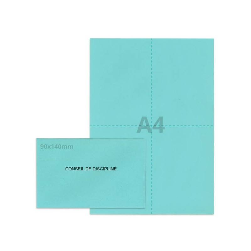 Kit élection conseil de discipline bleu clair