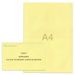 Kit élection chsct jaune clair