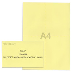 Kit élection chsct jaune clair