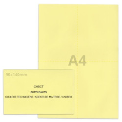 Kit élection chsct jaune clair