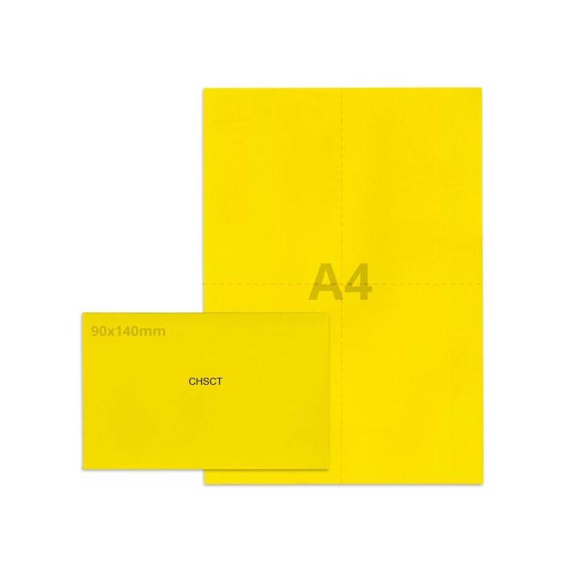 Kit élection chsct jaune vif Kit élection chsct jaune vif