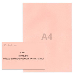 Kit élection chsct rose clair