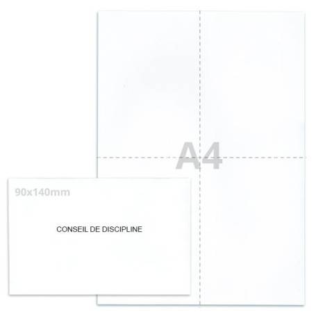Kit élection conseil de discipline blanc